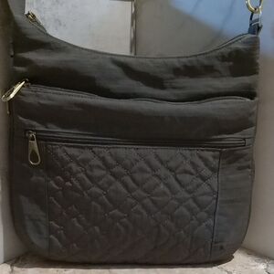 Travelon Quilted Gray Shoulder Bag
